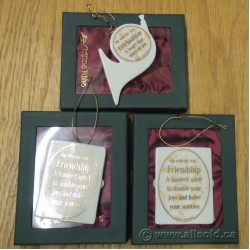Lot Of 3 Demdaco, Christmas Wishes, Christmas Ornament Frames
